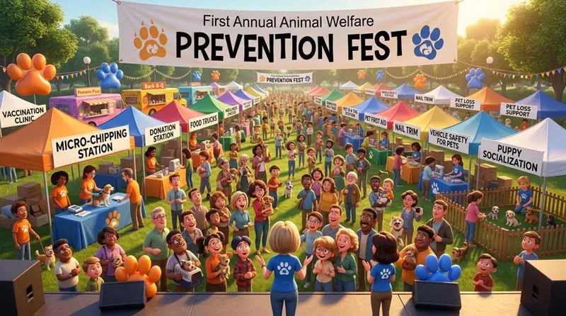 View from the Prevention Fest stage
